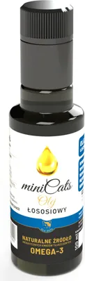 Image de HUILE DE SAUMON pour chats 100 ml miniCats pressée à froid pour la peau et le pelage des chats