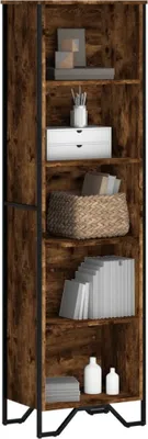 Immagine prodotto di Maison Exclusive - Libreria in rovere affumicato 50x31x169 cm Materiale ligneo