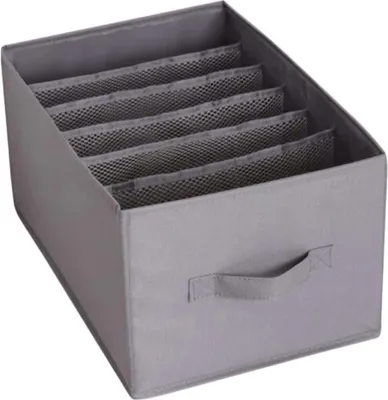 Zdjęcie produktu dla Verk 27391 Składany organizer na ubrania, 9 przegródek, szary