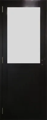 Image de Bloc Porte Athena Noir H204 x L73 cm Côte Tableau P.Gauche