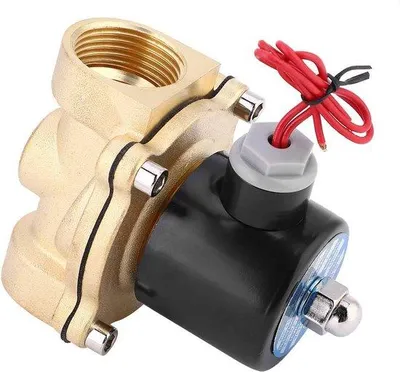 Immagine prodotto di Tappo elettronico in ottone con attacco BSPP da 1 pollice, a tenuta stagna, a tenuta d'aria, resistente all'olio, con unità di valvole di commutazione standardizzata, funzionamento a 24 volt.