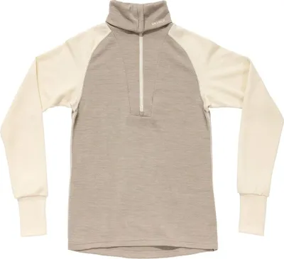 Produktbild von Expedition Merino Silk Zip Woman S grau - offwhite/stone