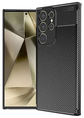 Obrázok produktu pre Techsuit CarbonFiber kryt na Samsung Galaxy S24 Ultra – čierny