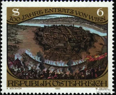 Produktbild von Briefmarken Österreich 1983 Mi 1750 (kompl.Ausg.) gestempelt Entsatz von Wien
