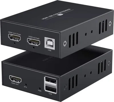 Immagine prodotto di Extender avanzato del segnale HDMI KVM USB PWAYTEK per il controllo remoto del computer