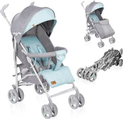 Produktbild von Lionelo Irma buggy klein zusammenklappbar reisebuggy mit liegeposition Grün