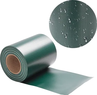 Produktbild von Clanmacy Sichtschutzstreifen PVC Doppelstabmatten Windschutzstreifen 70m Grün