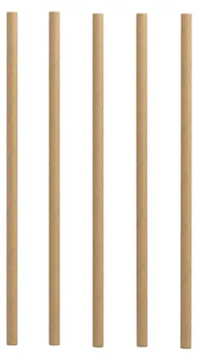 Immagine prodotto di PAPSTAR cannucce di carta, Ø 8 mm, 25 cm, marrone, ecologiche | foglio (100 pezzi)