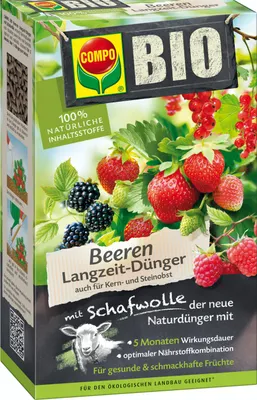 Produktbild von COMPO Beeren Langzeit-Dünger mit Schafwolle 750 g