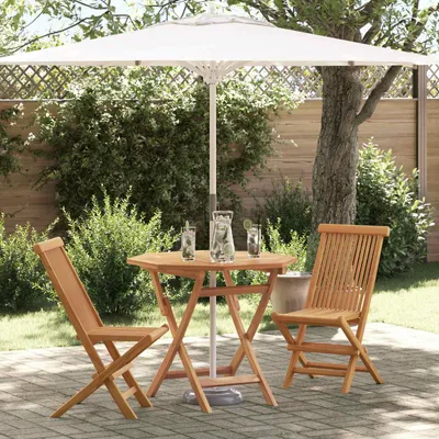 Produktbild von vidaXL Garten Essgruppe 3 stk. Braun Massivholz Akazie