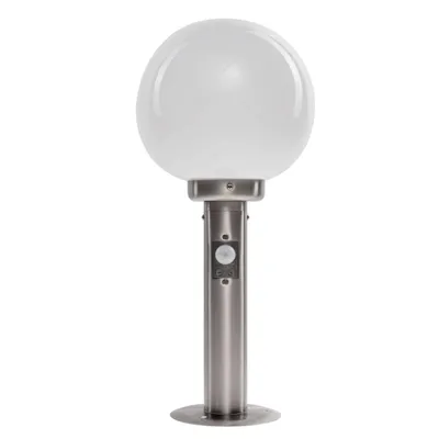 Produktbild von Lindby Sockellampe Vedran, 45 cm, Edelstahl, Sensor