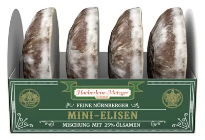 Produktbild von Haeberlein feinste Nürnberger Mini Elisen Lebkuchen mit Schokolade 50g