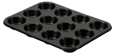 Immagine prodotto di Stampo Muffin 12 Posti Antiaderente Con Pirottini 27X36