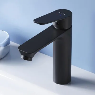 Immagine prodotto di AM.PM Rubinetto da bagno Nero Miscelatore per lavabo Miscelatore da bagno Miscelatore per lavabo Miscelatore monocomando Bagno