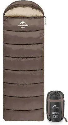 Produktbild von Naturehike ENVELOPE STYLE Schlafsack mit Kapuze U250 (grau)