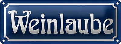 Produktbild von Blechschild Weinlaube 27x10cm Wein Kneipe Bar Garten Dekoration