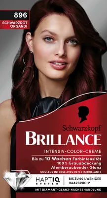 Produktbild von Schwarzkopf Brillance Intensiv-Color-Creme 896 Schwarzrot Organdi (160 ml)