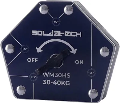 Produktbild von Schaltbarer Sechseck Schweißmagnet 40 kg Winkelschweißmagnete Winkelfixierer