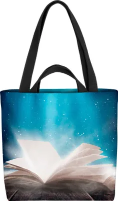 Produktbild von VOID Zauberbuch Zauberer Buch Tasche 33x33x14cm,15l Einkaufs-Beutel Shopper Einkaufs-Tasche Bag