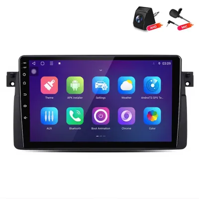 Produktbild von Android Autoradio mit Rückfahrkamera für BMW 3er E46 1998-2006 Wireless CarPlay Android Auto 8Core 6+128GB 4G LTE GPS Navigation 9 Zoll