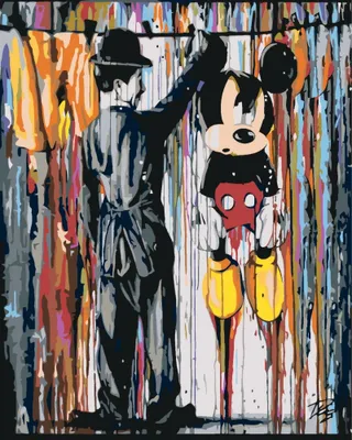 Immagine prodotto di QUADRO DI NUMERI CON TELAIO Quadro - Topolino 40x50 cm