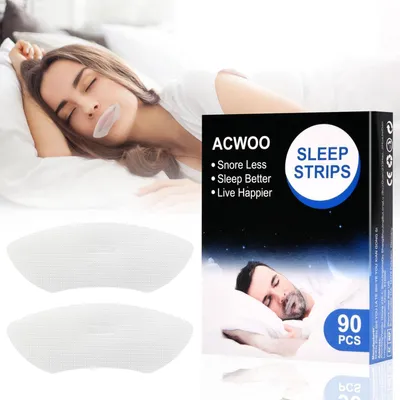 Productafbeelding van ACWOO Mondpleisters, 90 stuks - Anti-snurkpleisters voor een betere neusademhaling