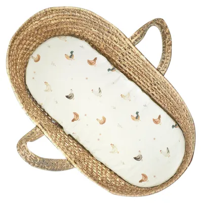 Image de Drap-housse Gallina - 70 x 30 cm - Écru | par SEVIRA KIDS