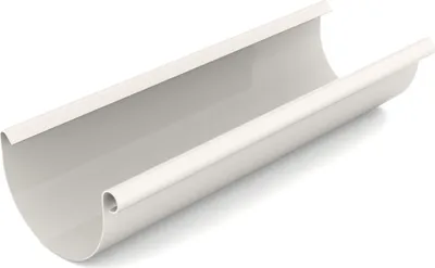 Produktbild von BRYZA Kunststoffdachrinne Ø 150 mm, Länge 4M, Weiß RAL 9010