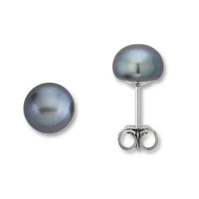 Produktbild von Ohrstecker Süßwasser-Zuchtperle 925/- Silber rhodiniert