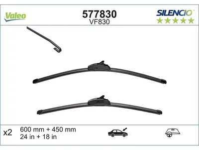 Produktbild von VALEO SILENCIO Scheibenwischer Wischblatt Vorne für MAZDA CX-5 (KE, GH) Rahmenlos