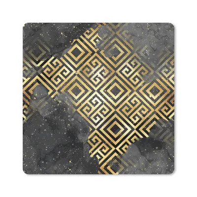 Produktbild von MuchoWow® Mauspad Mousepad Gold - Marmor - Muster 20x20 cm - Mousepads - Maus Mat - Pad - Mausunterlage - Desk Mat - Bureauartikeln