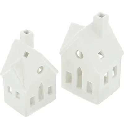 Produktbild von Teelichthalter "Winterhaus", 2er Set