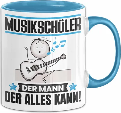 Produktbild von Musikschüler Tasse Geschenk für Musikschüler Der Mann Der Alles Kann Geschenkidee zum Geburtstag (Blau)