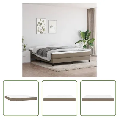 Produktbild von The Living Store Taschenfederkernmatratze Taupe 180x200x20 cm Stoff
