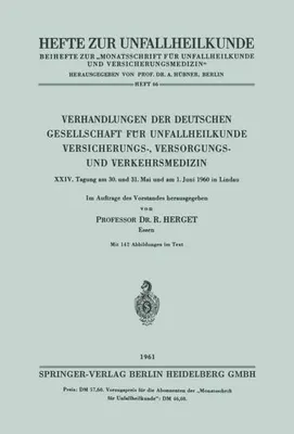 Obrázok produktu pre Verhandlungen der Deutschen Gesellschaft für Unfallheilkunde Versicherungs-, Versorgungs- und Verkehrsmedizin