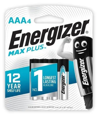 Zdjęcie produktu dla Energizer MAXPLUS AAA 4 Pack jednorazowe akumulatory Mini styl AAA Alkaline
