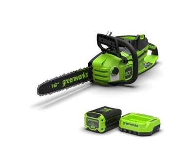 Produktbild von Greenworks GD60CSC404 Akku-Kettensäge 60V, 40 cm Schwertlänge