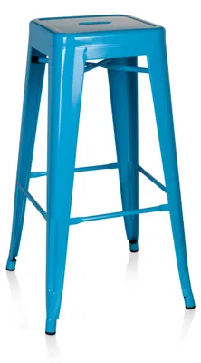 Obrázok produktu pre hjh OFFICE Barová stolička VANTAGGIO HIGH Kovová stolička, max. zaťaženie 150 kg Výška sedadla 77 cm
