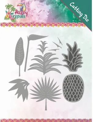 Produktbild von Stanzschablone - Yvonne Creations - Happy Tropics - Üppige Blätter