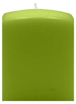 Produktbild von Quader Kerzen Limonegrün 8 x Ø 6/6 cm, 4 Stück