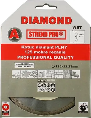 Zdjęcie produktu dla Tarcza Strend Pro 521B, 125 mm, diamentowa, pełna