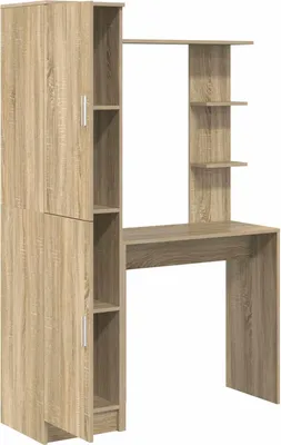 Image de Bureau 2 pcs Chêne Sonoma