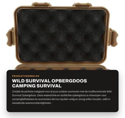 Zdjęcie produktu dla Pojemnik do przechowywania – Wodoodporny – Odporny na wstrząsy – Wielofunkcyjny – Idealny na camping i survival – Wykonany z wysokiej jakości materiału kompozytowego – Walizka do przechowywania