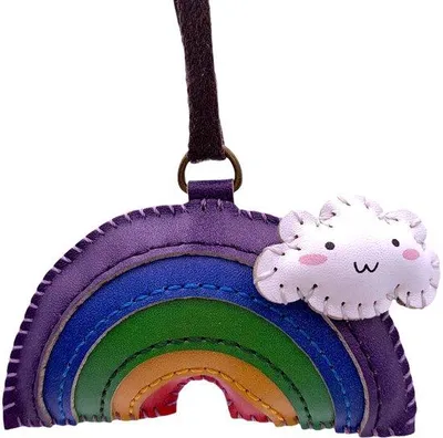 Produktbild von Regenbooghandtasjehanger, handgefertigt