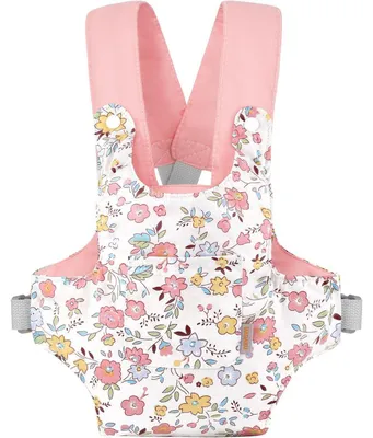Immagine prodotto di Marsupio per bambini con spallacci regolabili, 3 modalità di utilizzo, 100% cotone, colore rosa (fioritura di pesco)