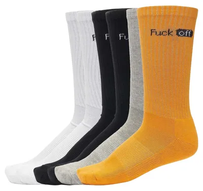Image de Mister Tee - Chaussettes « Fuck Off » pour homme (lot de 6) TN3059 (43 EU - 45 EU) (multicolores)