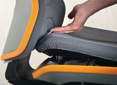 Produktbild von Bimos Arbeitsdrehstuhl Neon mit Rollen grau Sitz-H430-600mm Permanentkontakt - 9563-9999-3278