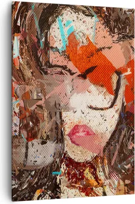 Produktbild von Bild auf Leinwand - Leinwandbild - Einteilig - Abstraktion modern - 70x100cm - Wand Bild - Wanddeko - Wandbilder - Leinwanddruck - Wanddekoration - Leinwand bilder - Wandbild - PA70x100-3464