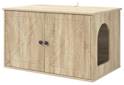 Obrázok produktu pre vidaXL Domček pre mačky Sonoma 85 x 55 x 50,5 cm materiál na báze dreva