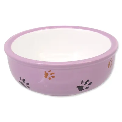 Image de MAGIC CAT bol à pattes de chat en céramique violet 13 cm 0,33 l